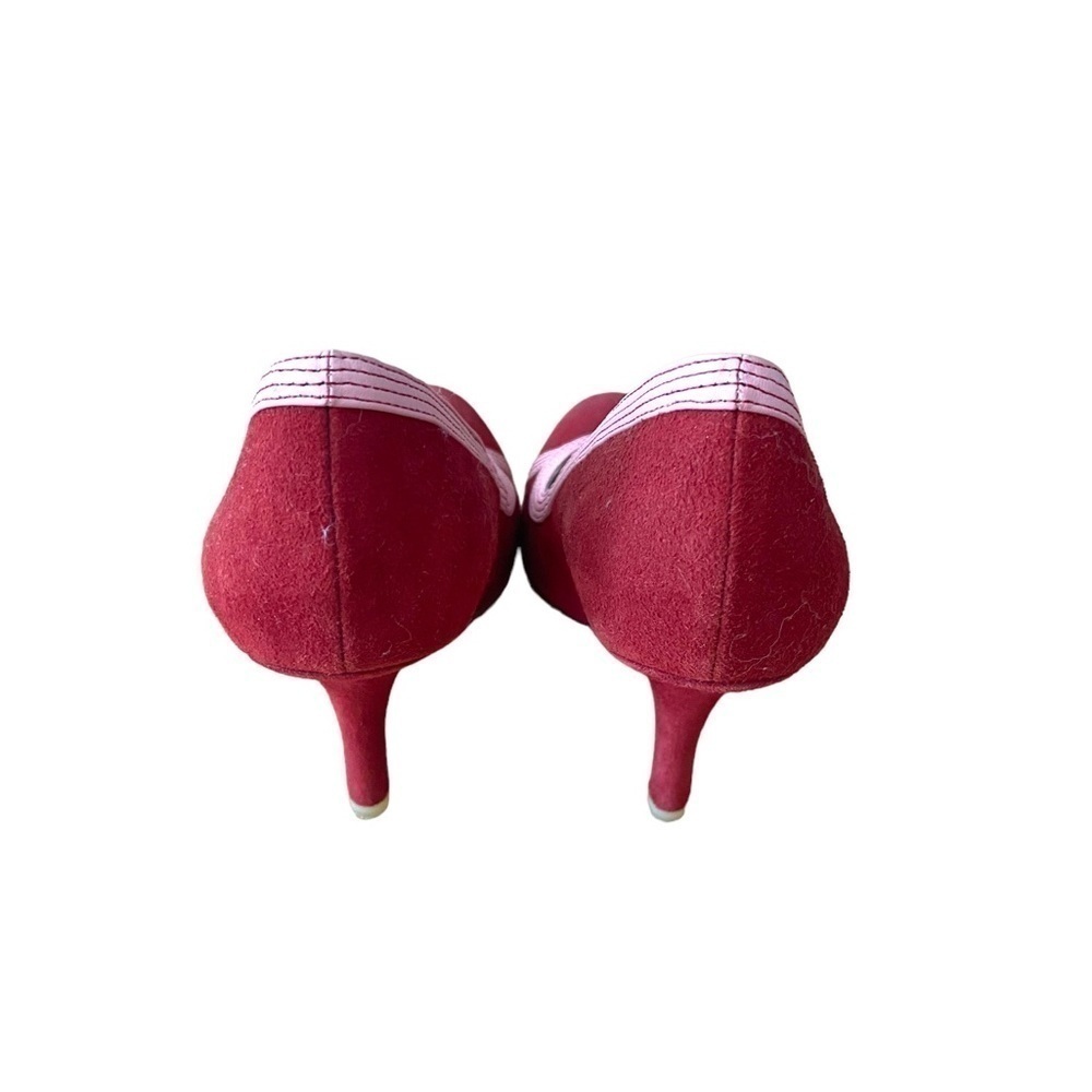 Fornarina Red & Pink Fornarina Suede Pumps - Size 39 - Picture 3 of 4